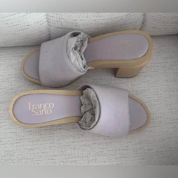 Woman's Franco Sarto Womens Capri 3 Clog Sandal in Soft Lilac size 8.5 - Picture 4 of 9